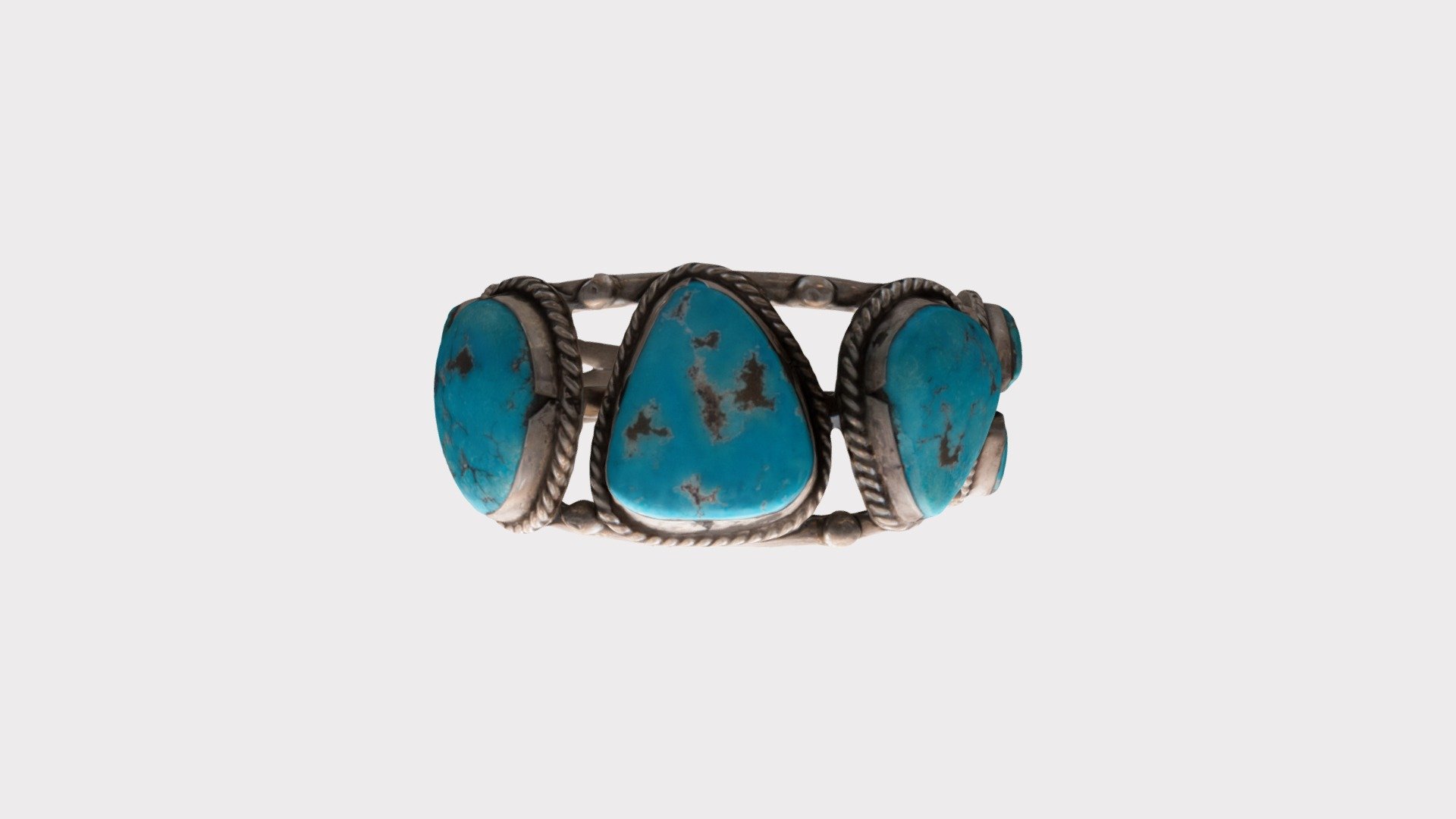 Silver and turquoise Zuni Bracelet